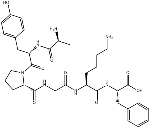 ALA-TYR-PRO-GLY-LYS-PHE 结构式