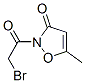 3(2H)-Isoxazolone, 2-(bromoacetyl)-5-methyl- (9CI) 结构式