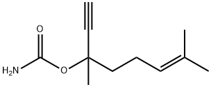 6-Octen-1-yn-3-ol,3,7-dimethyl-,carbamate(9CI) 结构式