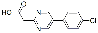 2-Pyrimidineacetic acid, 5-(4-chlorophenyl)- (9CI) 结构式