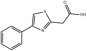 2-(4-苯基噻唑-2-基)乙酸 结构式