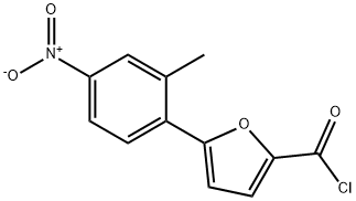 5-(2-甲基-4-硝基苯)呋喃-2-甲酰氯 结构式