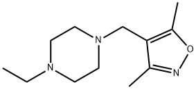 Piperazine, 1-[(3,5-dimethyl-4-isoxazolyl)methyl]-4-ethyl- (9CI) 结构式