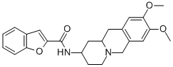 N-(8,9-DIMETHOXY-1,3,4,6,11,11A-HEXAHYDRO-2H-BENZO[B]QUINOLIZIN-2-YL)-BENZOFURAN-2-CARBOXAMIDE 结构式