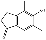 4,6-DIMETHYL-5-HYDROXY-INDAN-1-ONE 结构式