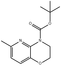 6-METHYL-2,3-DIHYDRO-PYRIDO[3,2-B][1,4]OXAZINE-4-CARBOXYLIC ACID TERT-BUTYL ESTER 结构式