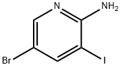 2-氨基-3-碘-5-溴吡啶 结构式