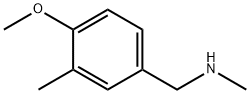 (4-甲氧基-3-甲基苯基)甲基](甲基)胺 结构式