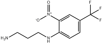 N-[2-硝基-4-(三氟甲基)苯基]丙烷-1,3-二胺盐酸盐 结构式