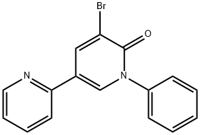 5-溴-1-苯基[2',3-二吡啶基]-6(1H)酮 结构式
