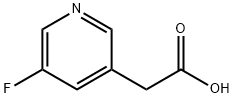2-(5-氟吡啶-3-基)乙酸 结构式