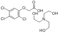 tri(2-hydroxyethyl)ammonium (2,4,5-trichlorophenoxy)acetate  结构式