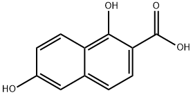 1,6-二羟基萘-2-羧酸 结构式