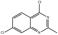 4,7-二氯-2-甲基喹唑啉 结构式