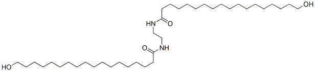 N,N'-ethane-1,2-diylbis(hydroxyoctadecan-1-amide) 结构式