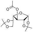 3-O-乙酰基 - 1,2:5,6-二-O-异亚丙基A-D-呋喃半乳糖 结构式