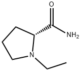 (R)-(+)-1-乙基-2-吡咯烷甲酰胺 结构式