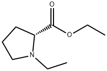 (R)-(+)-1-乙基-2-吡咯烷羧酸乙酯 结构式