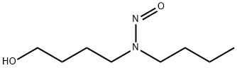 N-丁基-N-(4-羟丁基)亚硝胺 结构式