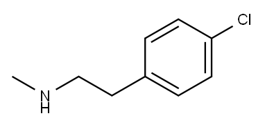 N-甲基-4-氯-Β-苯乙胺 结构式