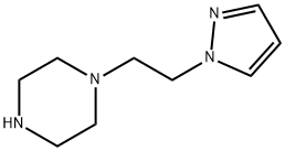 1-[2-(1H-PYRAZOL-1-YL)ETHYL]PIPERAZINE 结构式