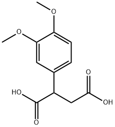 2-(3,4-二甲氧苯基)丁二酸 结构式