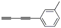 Benzene, 1-(1,3-butadiynyl)-3-methyl- (9CI) 结构式