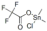 Chlorodimethyl[(trifluoroacetyl)oxy]stannane 结构式