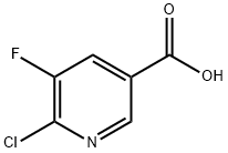 5-氟-6-氯烟酸 结构式