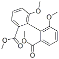 (+)-6,6'-Dimethoxy-2,2'-biphenyldicarboxylic acid dimethyl ester 结构式