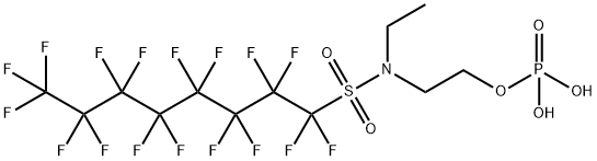 N-ethylheptadecafluoro-N-[2-(phosphonooxy)ethyl]octanesulphonamide  结构式