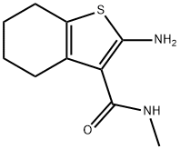 2-氨基-N-甲基-4,5,6,7-四氢苯并噻吩-3-甲酰胺 结构式