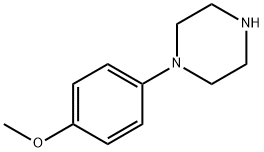 1-(4-甲氧基苯基)哌嗪 结构式