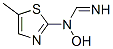 Methanimidamide,  N-hydroxy-N-(5-methyl-2-thiazolyl)- 结构式