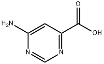 6-氨基嘧啶-4-羧酸 结构式