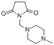 Succinimide, N-(4-methyl-1-piperazinylmethyl)- 结构式