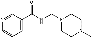 N-[(4-methylpiperazin-1-yl)methyl]pyridine-3-carboxamide 结构式