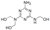 [[4-amino-6-[(hydroxymethyl)amino]-1,3,5-triazin-2-yl]imino]bismethanol 结构式