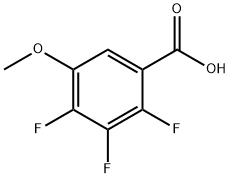 2,3,4-三氟-5-甲氧基-苯甲酸 结构式