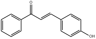 (E)-3-(4-hydroxyphenyl)-1-phenyl-prop-2-en-1-one 结构式