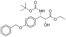 (αR,βS)-β-[[(1,1-DiMethylethoxy)carbonyl]aMino]-α-hydroxy-4-(phenylMethoxy)-benzenepropanoic Acid Ethyl Ester 结构式