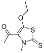 Ethanone, 1-(5-ethoxy-2,3-dihydro-3-methyl-2-thioxo-4-thiazolyl)- (9CI) 结构式