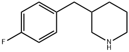 3-(4-氟苄基)哌啶 结构式