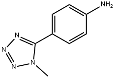 4-(1-甲基-1H-1,2,3,4-四唑-5-基)苯胺 结构式