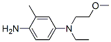 N'-ethyl-N'-(2-methoxyethyl)-2-methylbenzene-1,4-diamine 结构式