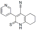 4-Quinolinecarbonitrile,  1,2,5,6,7,8-hexahydro-3-(3-pyridinyl)-2-thioxo- 结构式