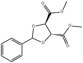 (4R,5R)-2-苯基-1,3-二氧戊环-4,5-二羧酸二甲酯 结构式