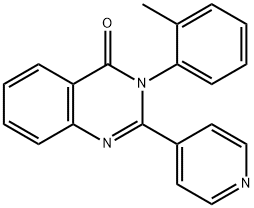 3-(2-Methylphenyl)-2-(4-pyridyl)quinazolin-4(3H)-one 结构式