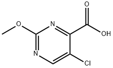 2-甲氧基-5-氯嘧啶-4-甲酸 结构式