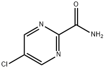 5-氯嘧啶-2-甲酰胺 结构式